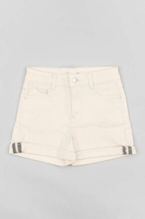 Otroške kratke hlače zippy bela barva - bela. Otroški kratke hlače iz kolekcije zippy. Model izdelan iz enobarvnega materiala.