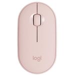 Logitech Pebble M350 brezžična miška, roza