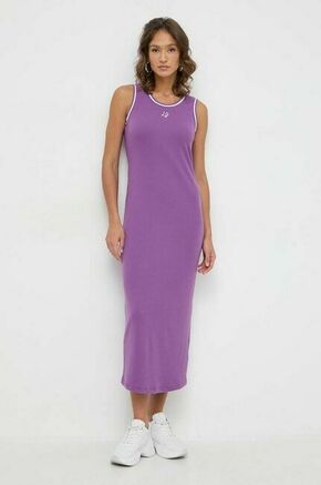 Obleka Liu Jo vijolična barva - vijolična. Obleka za na plažo iz kolekcije Liu Jo. Model izdelan iz elastične pletenine. Izjemno udoben material.