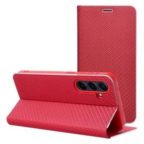 LUNA Book Carbon ovitek za SAMSUNG GALAXY A55 5G rdeča