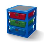 LEGO organizator s tremi predali - modra