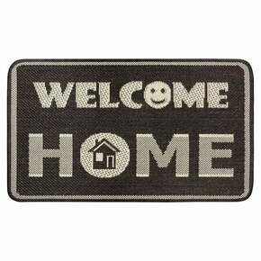 Rjav predpražnik Hanse Home Weave Smiley Welcome