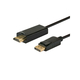 Savio CL-56 Displayport moški– HDMI moški kabel, 1,5m