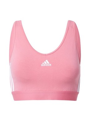 Adidas Majice obutev za trening roza M Essentials 3-stripes