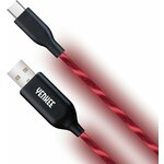 Yenkee YCU 341 RD LED USB C kabel, 1 m