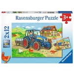 Ravensburger sestavljanka Delo na kmetiji, 2 x 12 delov (7616)