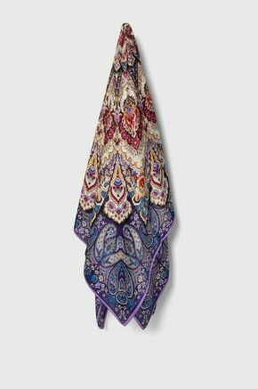 Svilen šal Answear Lab vijolična barva - vijolična. Ruta iz kolekcije Answear Lab. Model izdelan iz vzorčaste tkanine. Izjemno udoben material z visoko vsebnostjo viskoze.