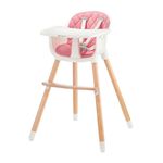 Kinderkraft stolček za hranjenje Sienna - Pink