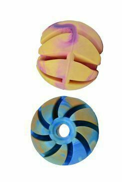 Sum-Plast Žogica za pse s spiralastim plavajočim Vanilom. 6 cm SP