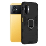 Infostyle Silikonski ovitek "ring" za Xiaomi Poco M5 - Črna