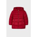 Otroška jakna Mayoral rdeča barva - rdeča. Otroški jakna iz kolekcije Mayoral. Podložen model, izdelan iz gladke tkanine. Izdelek vsebuje reciklirana vlakna.