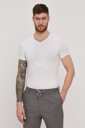 Armani Exchange T-shirt (2-pack) - bela. T-shirt iz zbirke Armani Exchange. Model narejen iz tanka