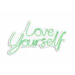 Wallity Dekorativna plastična razsvetljava Led, Love Yourself - zelena