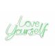 Wallity Dekorativna plastična razsvetljava Led, Love Yourself - zelena