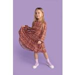 Otroška bombažna obleka Coccodrillo - pisana. Otroški obleka iz kolekcije Coccodrillo. Nabran model, izdelan iz vzorčaste tkanine.