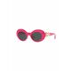 Otroška sončna očala Versace roza barva, 0VK4428U - roza. Otroška sončna očala iz kolekcije Versace. Model z enobarvnimi stekli in okvirji iz plastike. Ima filter UV 400.