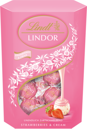 Lindt Lindor kroglice - Strawberries &amp; Cream