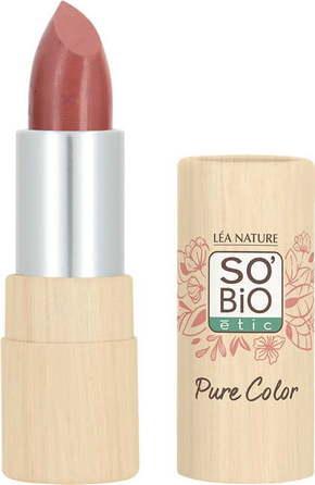 "SO’BiO étic Pure Color rdečilo za ustnice svilnato-mat - 12 Bois de rose"