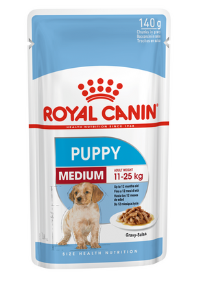 Mokra hrana royal canin medium puppy piščanec 10 x 140 g