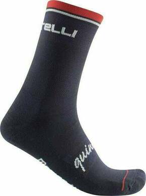 Castelli Quindici Soft Merino Sock Dark Blue 2XL Kolesarske nogavice