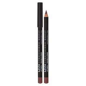 NYX Professional Makeup Slim Lip Pencil kremni in dolgoobstojen svinčnik za ustnice 1 g odtenek 809 Mahogany