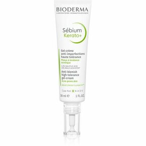 Bioderma Gel krema proti kožnim nepravilnostim Sébium Kerato+ (Anti-Blemish High Tolerance Gel-Cream) 30 ml