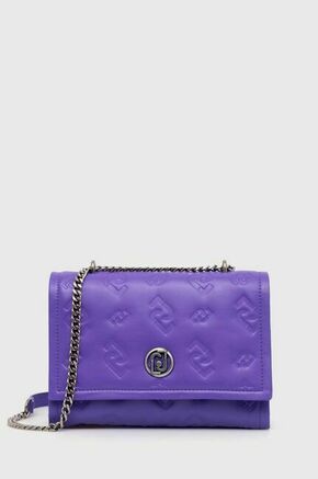 Torbica Liu Jo vijolična barva - vijolična. Majhna torbica iz kolekcije Liu Jo. Model na zapenjanje