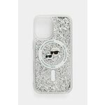 Etui za telefon Karl Lagerfeld iPhone 16 6.1 prozorna barva, KLHMP16SLGKCSGH - transparentna. Etui za IPhone iz kolekcije Karl Lagerfeld. Model izdelan iz vzorčastega materiala.