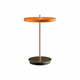 Oranžna LED zatemnitvena namizna svetilka s kovinskim senčnikom (višina 31 cm) Asteria Move – UMAGE