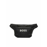 Torbica za okoli pasu BOSS črna barva - črna. Pasna torbica iz kolekcije BOSS. Model izdelan iz tekstilnega materiala.