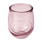Rožnat kozarec iz recikliranega stekla Ego Dekor Water, 0,4 l