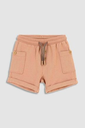 Kratke hlače za dojenčka Coccodrillo oranžna barva - oranžna. Kratke hlače za dojenčka iz kolekcije Coccodrillo. Model izdelan iz enobarvne pletenine.