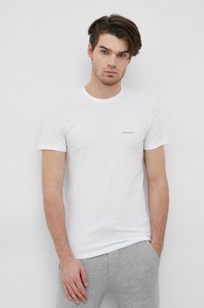 Versace T-shirt (2-pack) - bela. T-shirt iz zbirke Versace. Model narejen iz tanka