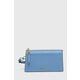 Torbica MICHAEL Michael Kors - modra. Majhna torbica iz kolekcije MICHAEL Michael Kors. Model na zapenjanje, izdelan iz naravnega usnja.