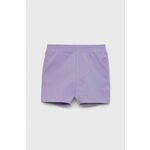 Otroške kratke hlače GAP vijolična barva - vijolična. Otroški kratke hlače iz kolekcije GAP. Model izdelan iz tanke, elastične pletenine.