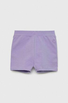 Otroške kratke hlače GAP vijolična barva - vijolična. Otroški kratke hlače iz kolekcije GAP. Model izdelan iz tanke