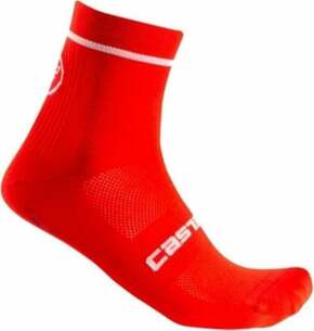 Castelli Entrata 9 Sock Red L/XL Kolesarske nogavice