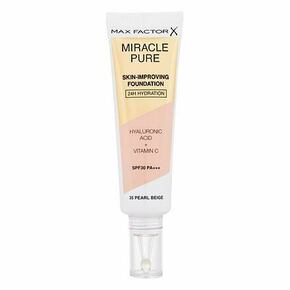 Max Factor Miracle Pure Skin-Improving Foundation SPF30 hranilna tekoča podlaga 30 ml odtenek 35 Pearl Beige