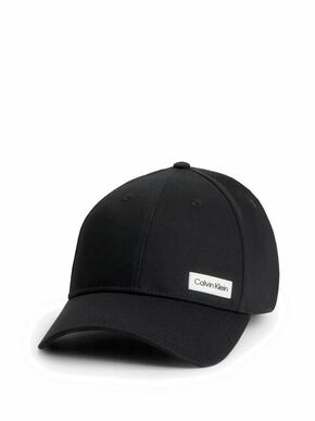 Bombažna bejzbolska kapa Calvin Klein črna barva - črna. Kapa s šiltom vrste baseball iz kolekcije Calvin Klein. Model izdelan iz bombažne tkanine. Izjemno zračen