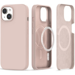Tech-protect Silicone MagSafe ovitek za iPhone 15 Plus, roza