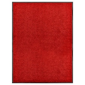 VidaXL Pralni predpražnik rdeč 90x120 cm