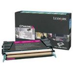 Lexmark nadomestni toner C734A1MG, vijoličasta (magenta)