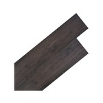 VIDAXL Nesamolepilne PVC talne plošče 5,26 m² 2 mm hrast temno sive