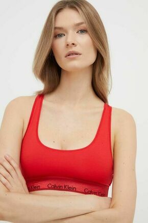 Modrček Calvin Klein Underwear rdeča barva - rdeča. Modrček bralette kroja iz kolekcije Calvin Klein Underwear. Model izdelan iz udobnega materiala. Nežen material