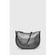 Usnjena torbica MICHAEL Michael Kors srebrna barva - srebrna. Majhna torbica iz kolekcije MICHAEL Michael Kors. Model na zapenjanje, izdelan iz naravnega usnja.
