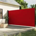 vidaXL Zložljiva stranska tenda rdeča 200x300 cm