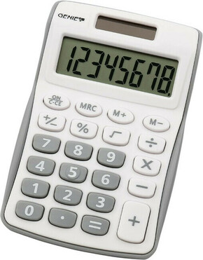 Kalkulator genie 8-mestni žepni 120 b siv