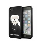Karl Lagerfeld Klhci8dlfkbk za iphone 7 / 8 / se 2 (2020) črna trda zaščita - double glass layer kar