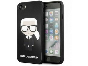 Karl Lagerfeld Klhci8dlfkbk za iPhone 7 / 8 / se 2 (2020) črna trda zaščita - double glass layer kar