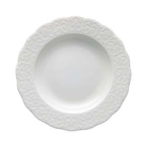 Bel porcelanast krožnik Brandani Gran Gala